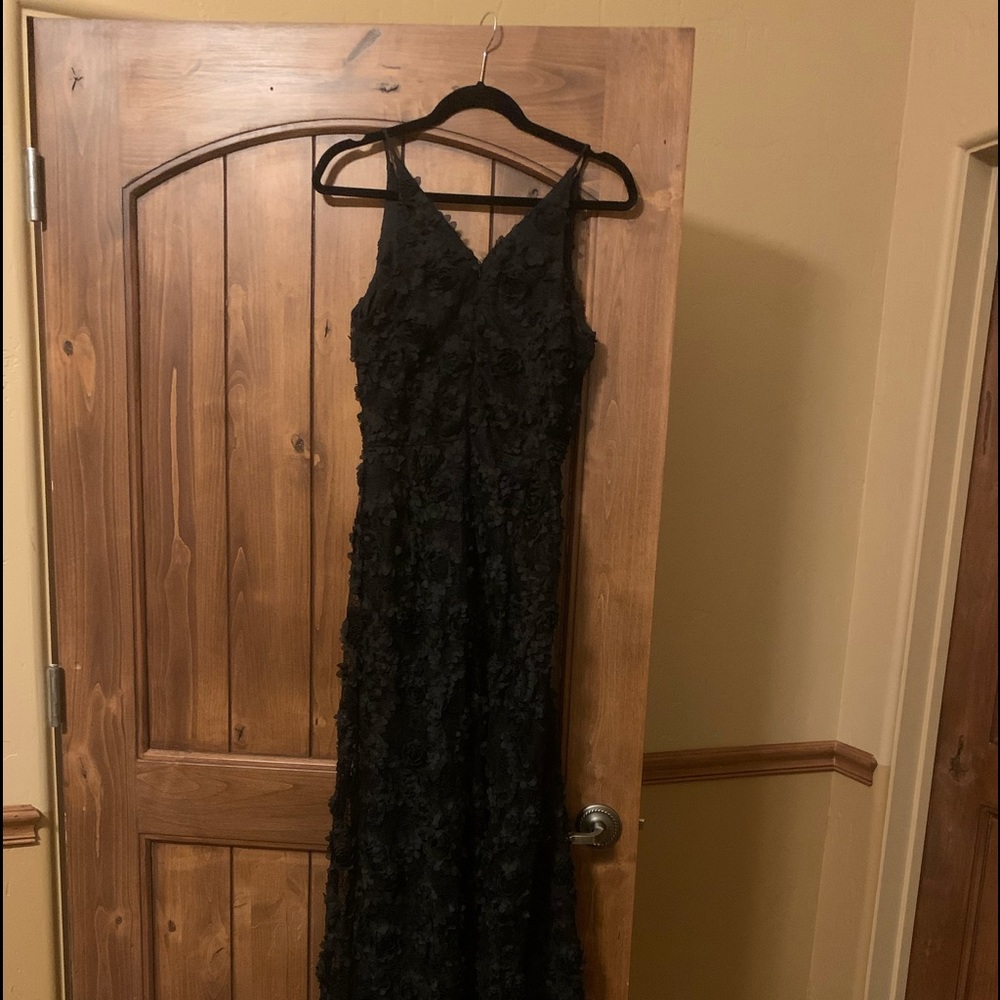Long dress for a black tie event. Or a date night.